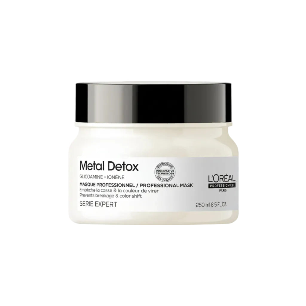 Mascarilla tratamiento L'Oréal Metal Detox 250ml anti-metales cabello teñido decolorado Panamá