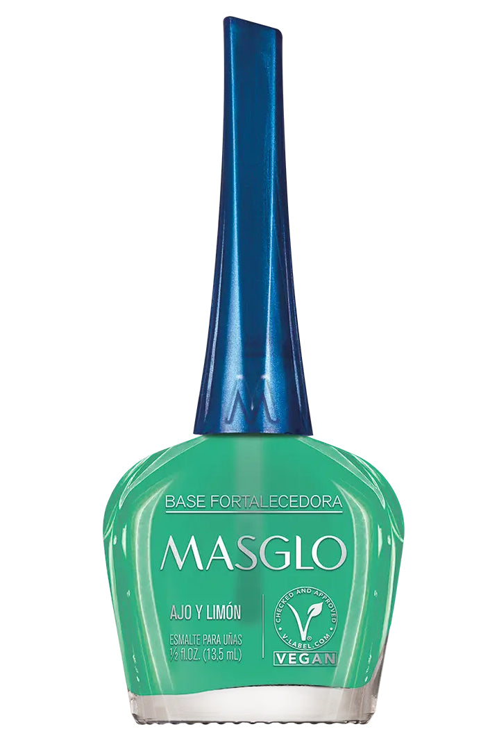 Masglo Vegan Base Fortalecedora 13.5 ml — Base fortalecedora para unas y manicure Panama Majo Belleza