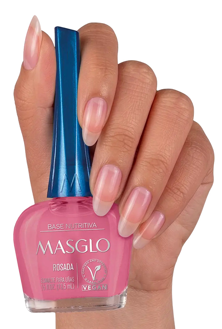 Masglo Vegan Base Nutritiva 13.5 ml — Base para manicure y cuidado de unas Panama Majo Belleza
