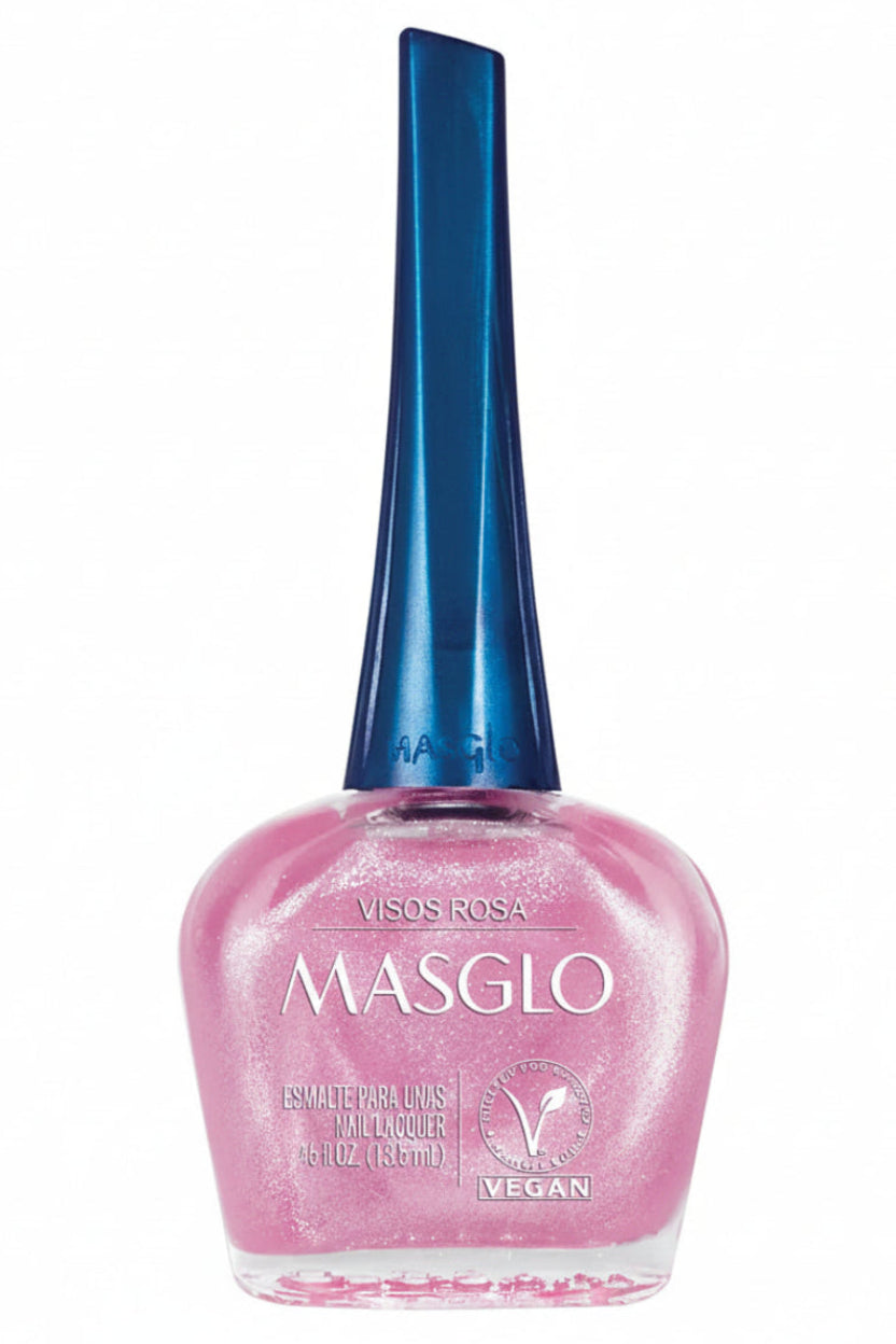 Masglo Vegan Visos Rosa 13.5 ml — Esmalte de unas vegano tono rosado Majo Belleza Panama