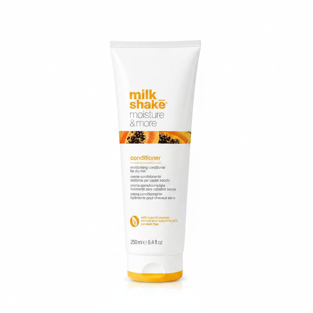 Acondicionador hidratante Milk Shake Moisture Plus de 250ml para cabello seco, Majo Belleza Panama