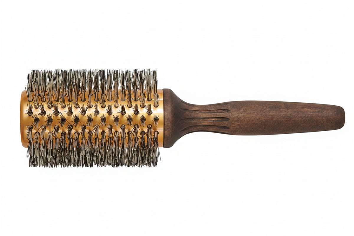 Cepillo redondo Olivia Garden EcoCeramic Soft EC-46S de cerdas suaves para alisar y dar movimiento al cabello fino Majo Belleza Panamá.