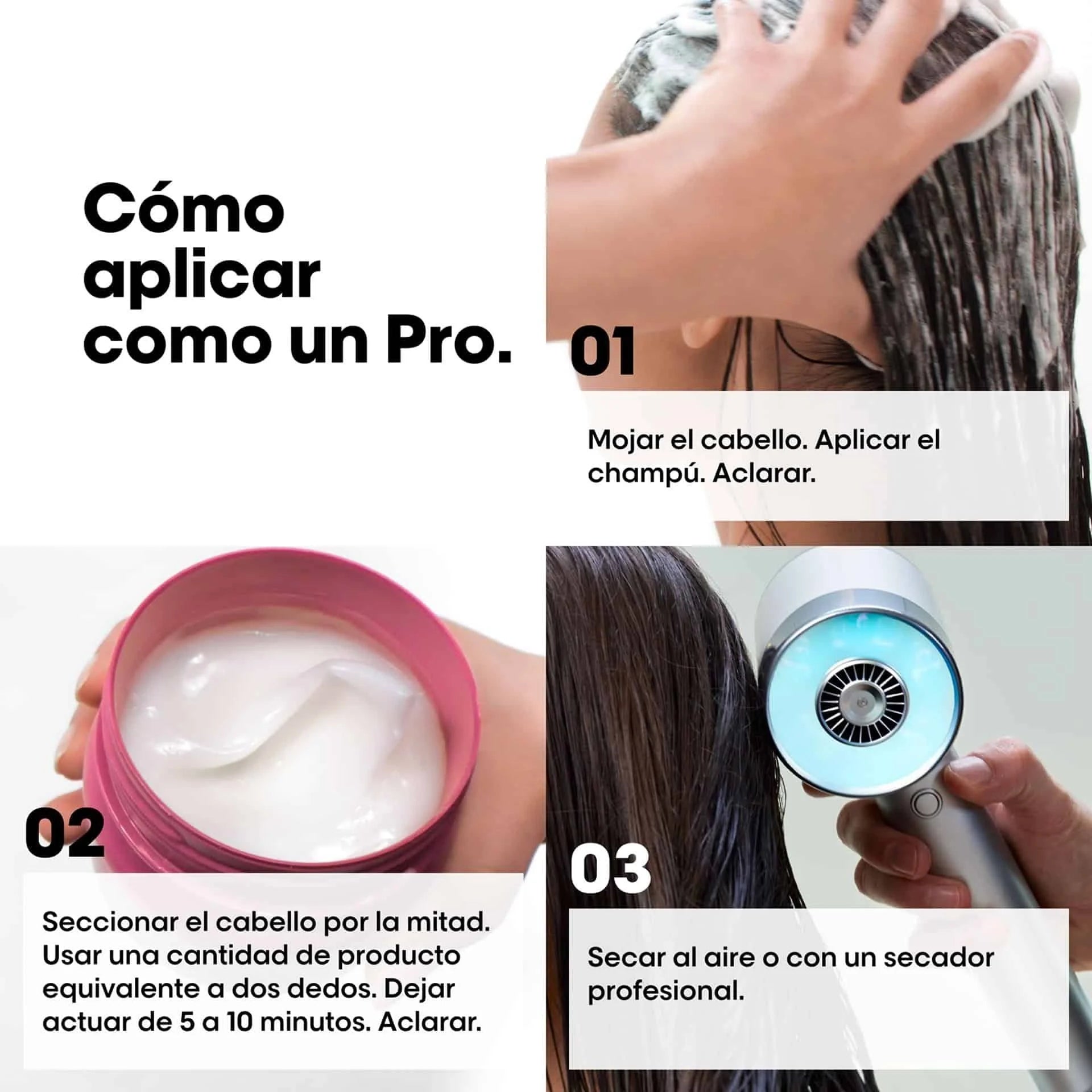 Como aplicar Pro Longer Mask Loreal Professionnel 500ml — Modo de uso mascarilla cabello largo Serie Expert Panama