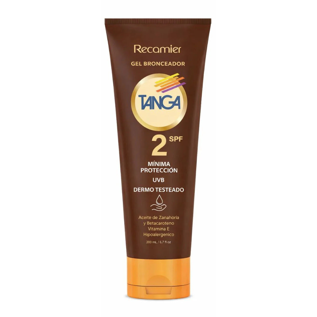 Gel-Bronceador-Tanga-SPF-2-Recamier-200ml-frasco-frontal