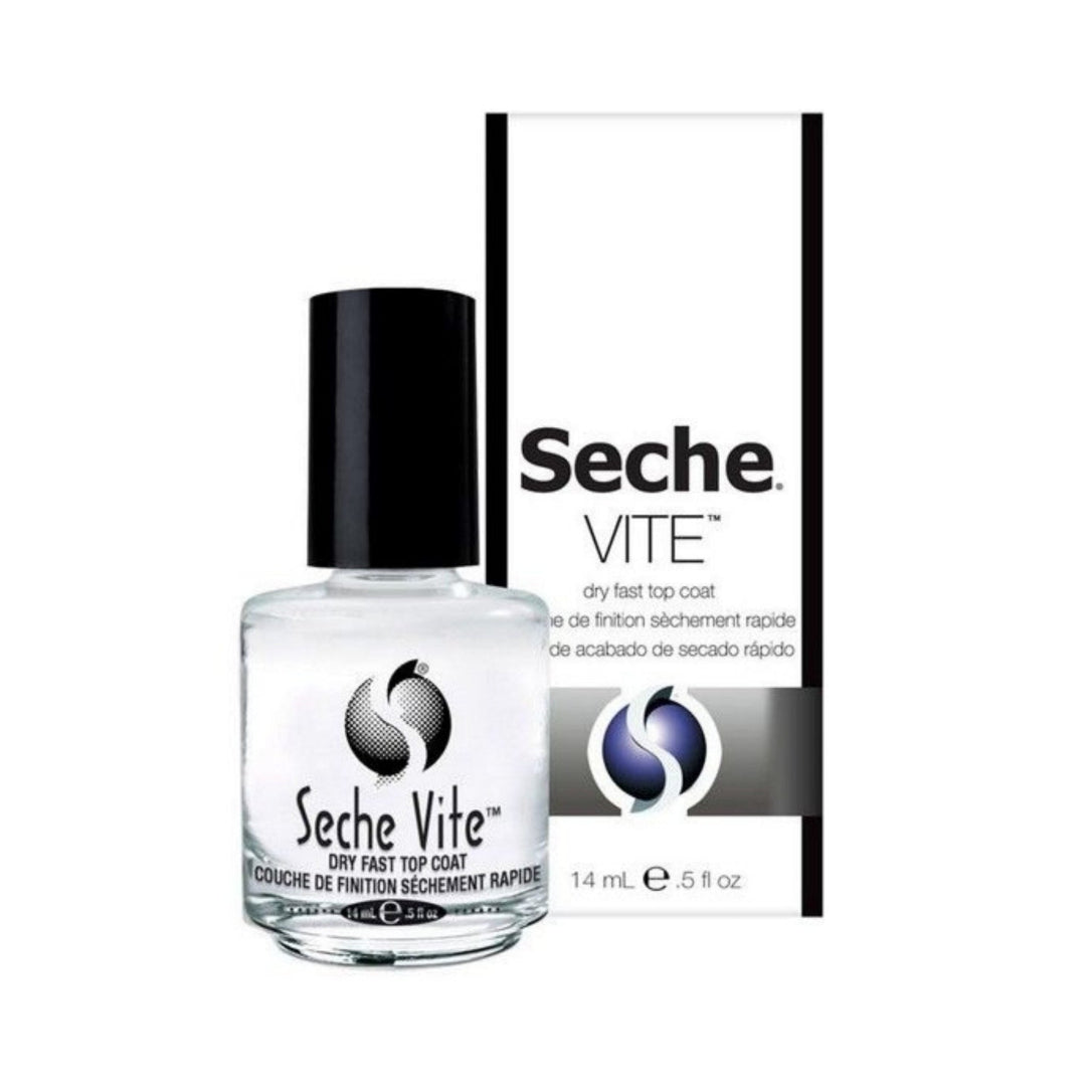 Seche Vite Dry Fast Top Coat frasco de 14ml | Esmalte secado rápido brillo intenso uñas