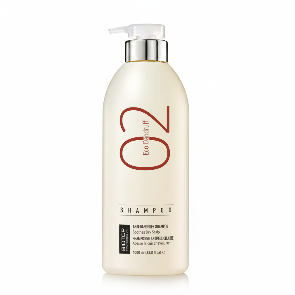 Shampú anticaspa ecológico Biotop 02 1000ml litro profesional Panamá
