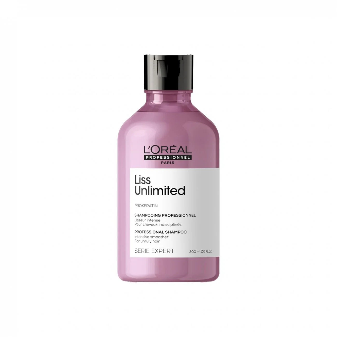 Shampoo champú L'Oréal Liss Unlimited Pro-Keratin 300ml anti-frizz cabello rebelde Panamá