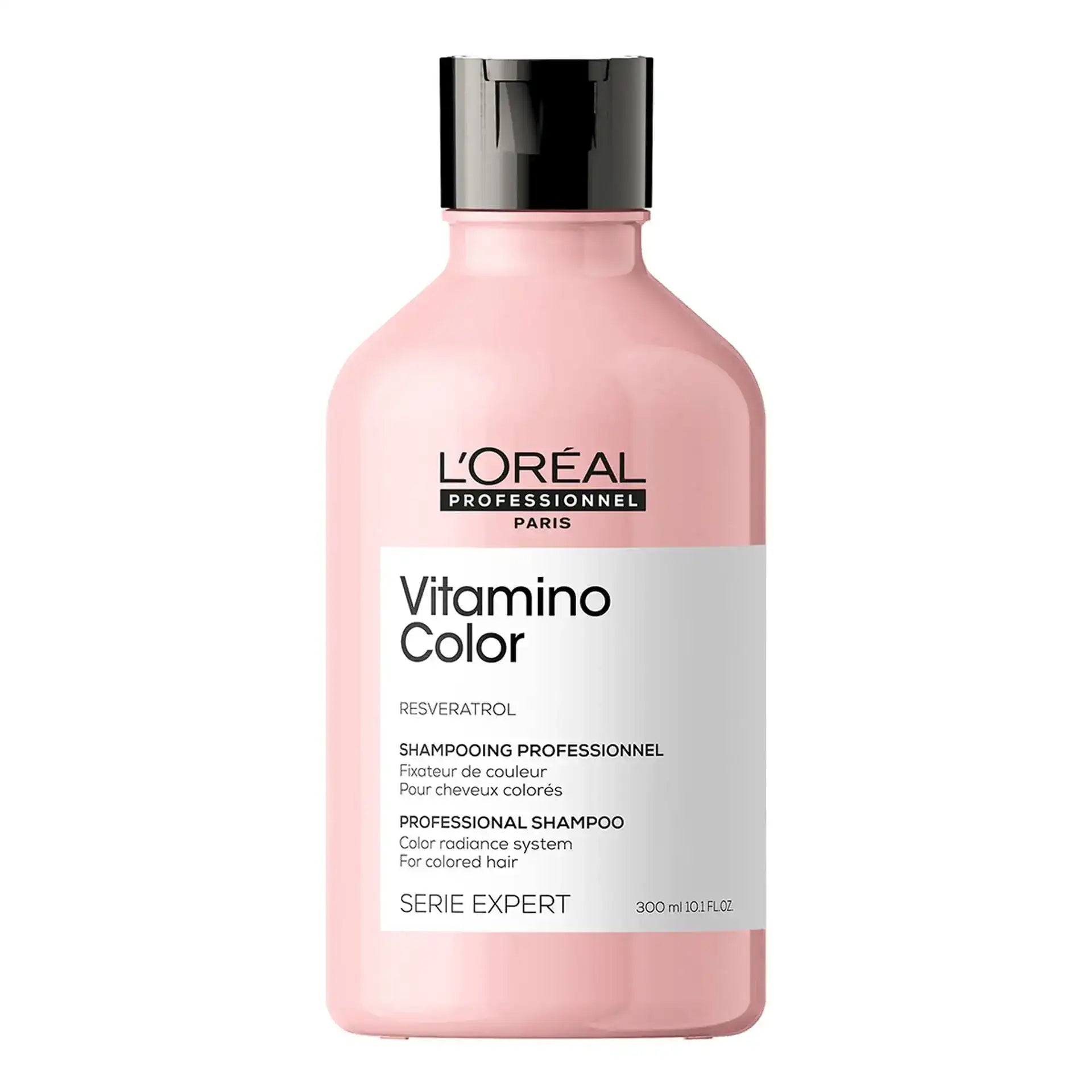 L'Oréal Professionnel Vitamino Color Shampoo 300ml — Champú protector color Resveratrol Serie Expert Majo Belleza Panamá